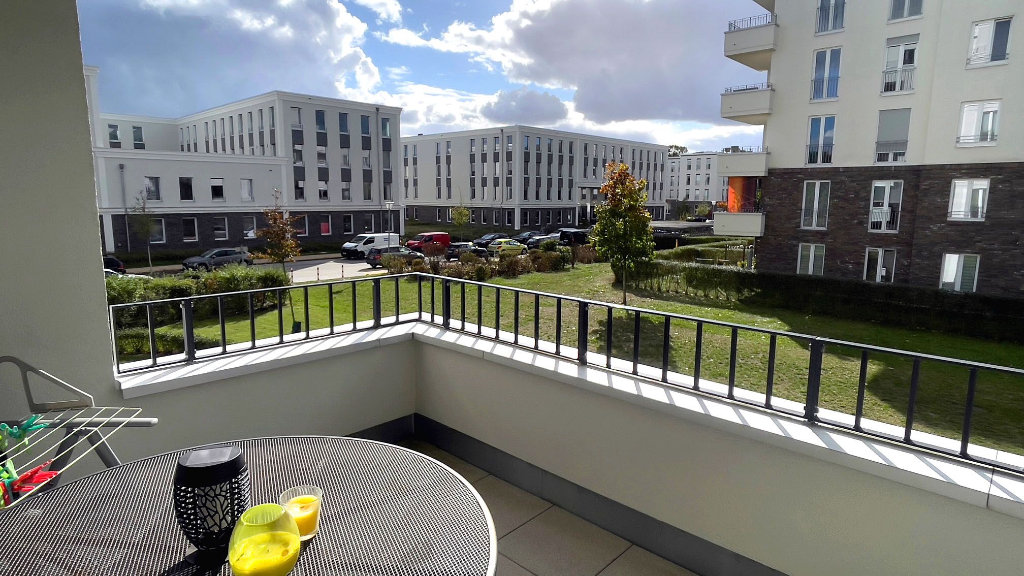 Blick vom Balkon