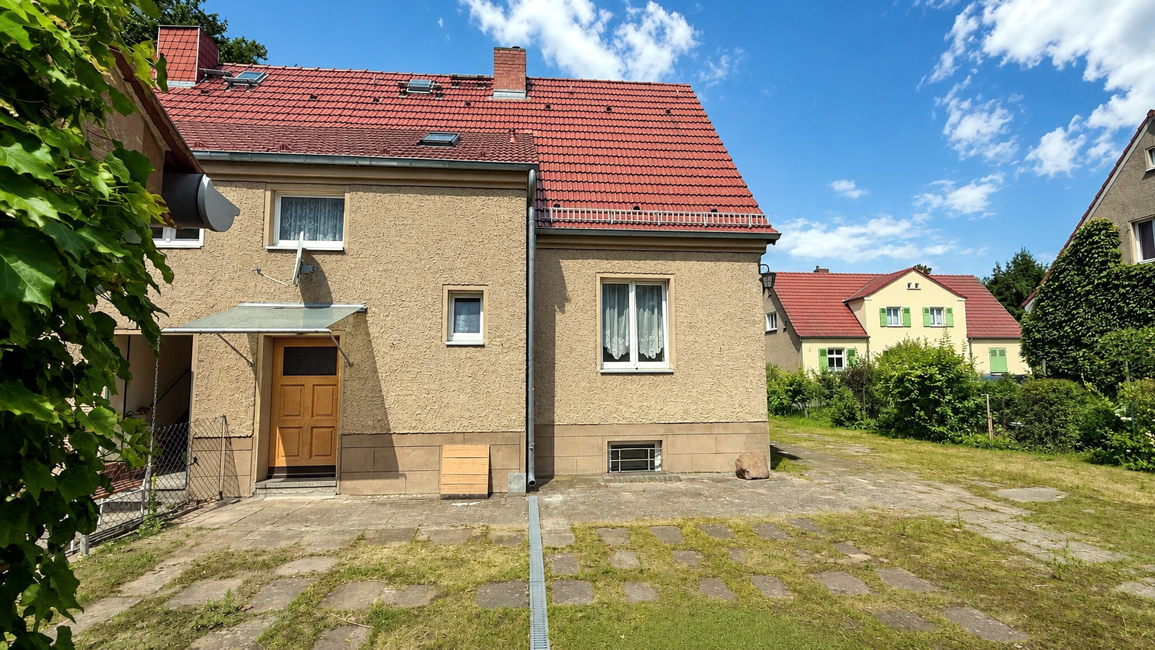 Haus von hinten