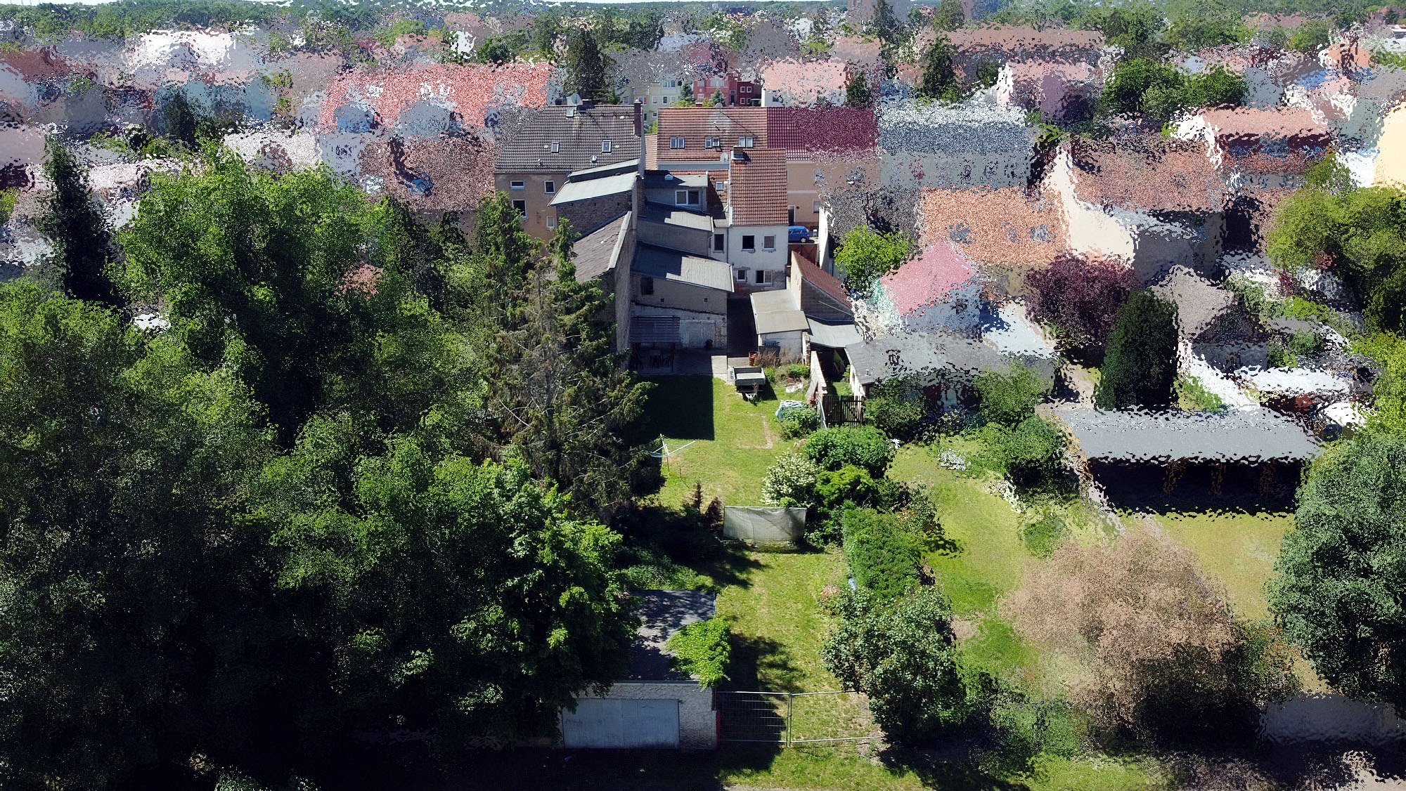 Haus von hinten