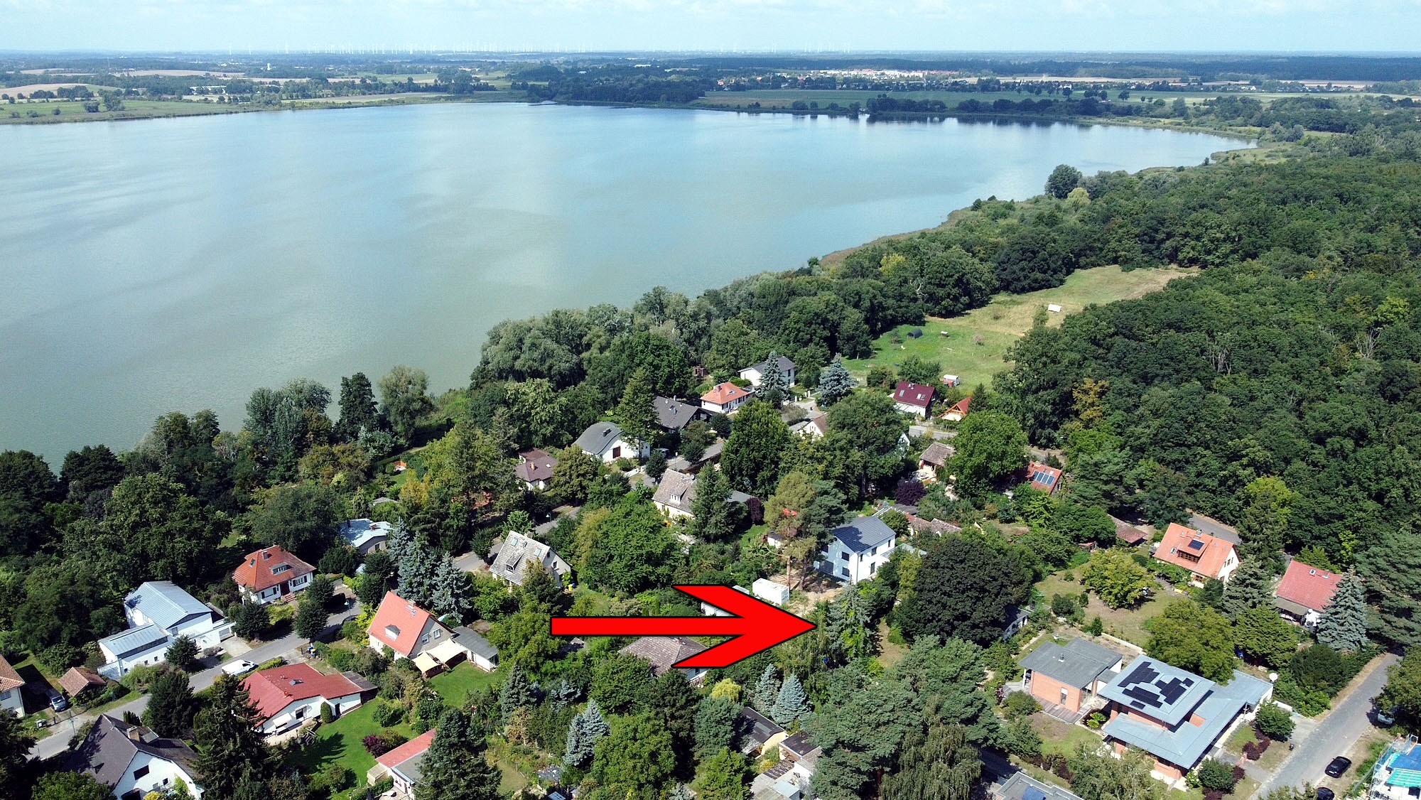 Luftbild mit See