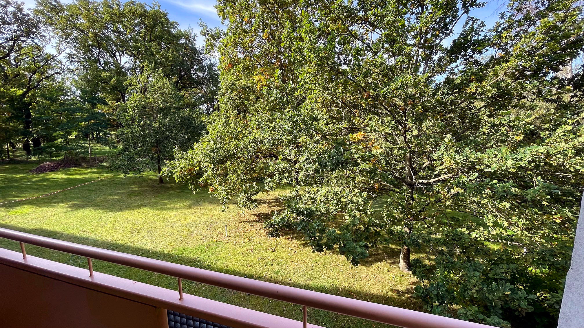 Blick vom Balkon