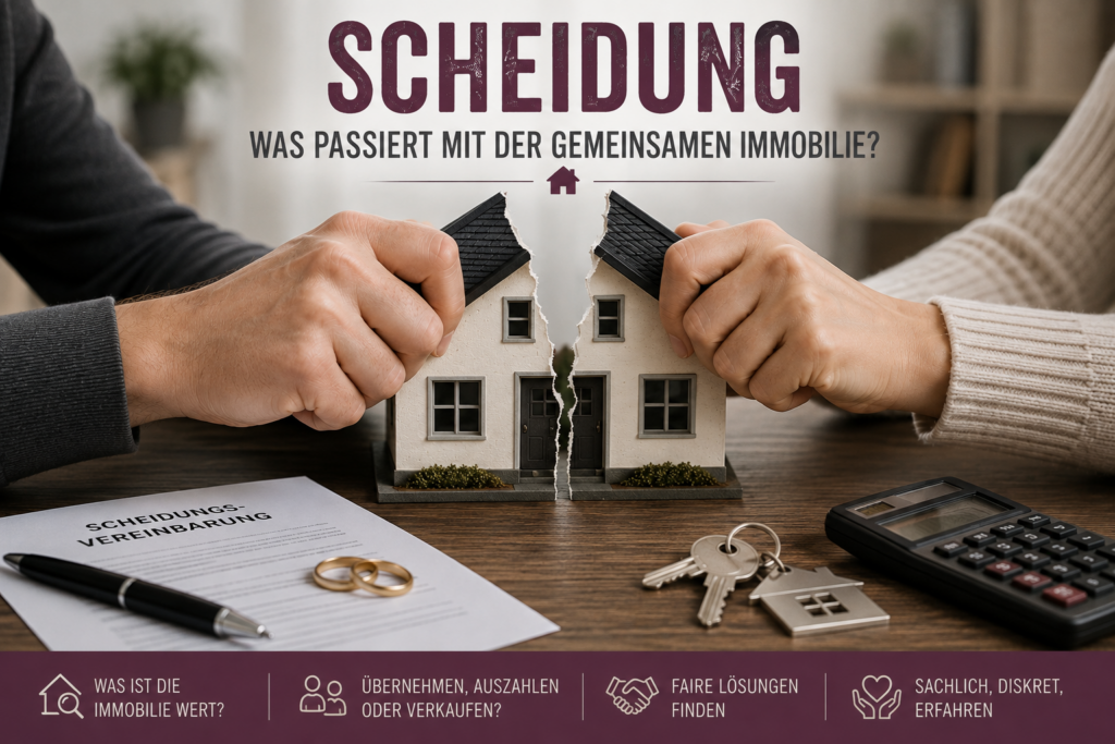 Hausverkauf bei Scheidung – gemeinsame Immobilie übernehmen, auszahlen oder verkaufen